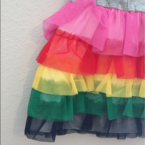 Hanna Andersson Colorful Tulle Dress, size 60 (3-6 months), gently used. - Picture 5 of 11